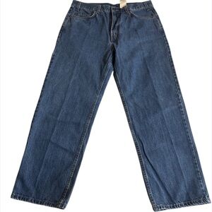 Kirkland Signature Mens Classic Straight Jeans Blue‎ Pockets Medium Wash 36 x 30